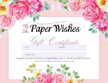 Gift Certificate